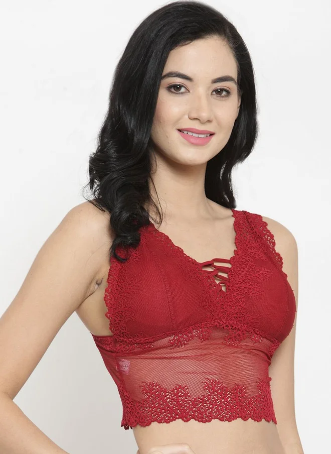 PRIZO PRIZO Bralette Bra Full Coverage Lightly Padded